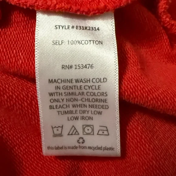 Evereve Red Hoodie Sweatshirt - Picture 6 of 6